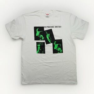 NWT Supreme Dicks Tee White Size Medium FW20 Made in USA  100% Authentic